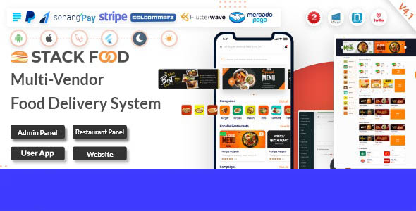 Download Multi Restaurant – Food Delivery App with Laravel Admin and Restaurant Panel