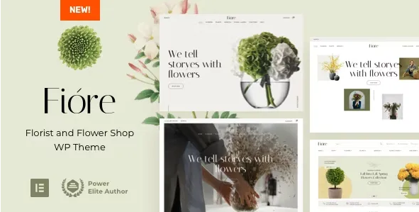 Download Fiore flower shop WooCommerce template