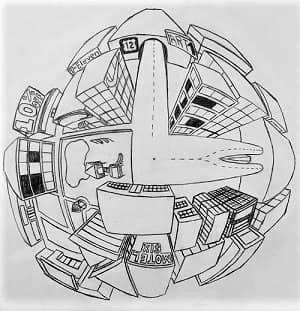 پرسپکتیو منحنی چیست وبسایت اموزش معماری ایکور اکادمی