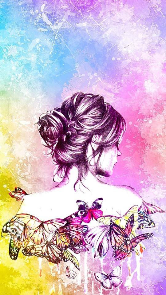 عکس شاد دخترانه برای پس زمینه
