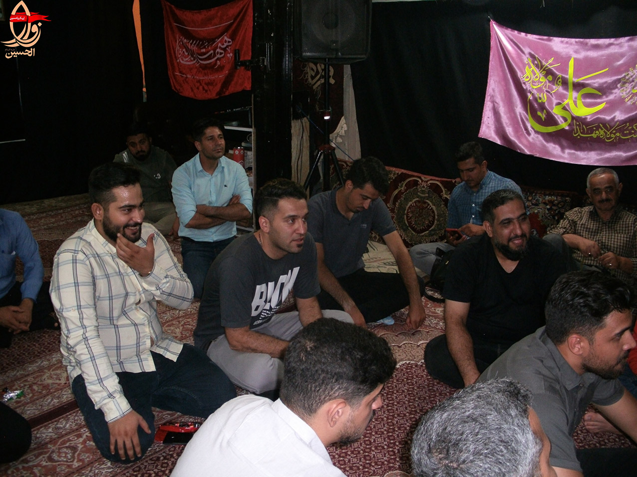 جمعی از خادمین هیئت زوارالحسین در جشن مولودی خوانی عید غدیر1401 هیئت زوارالحسین