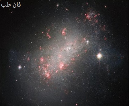 عکس هابل از یک کهکشان غیرعادی NGC1156
