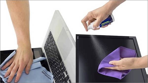 چگونه صفحه نمایش کامپیوتر را تمیز کنیم+لپ تاپ گوشی تبلت