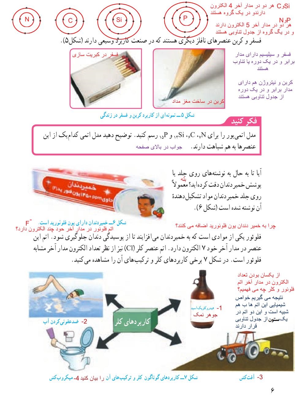 علوم نهم فصل اول صفحه 6