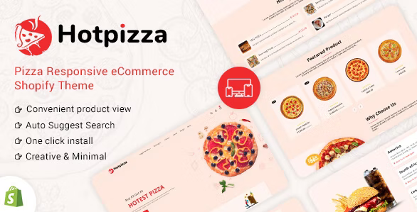 Download the HotPizza template for Shopify