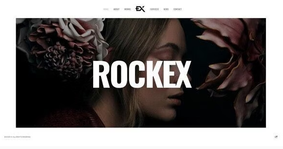 Download Rockex single page template for WordPress