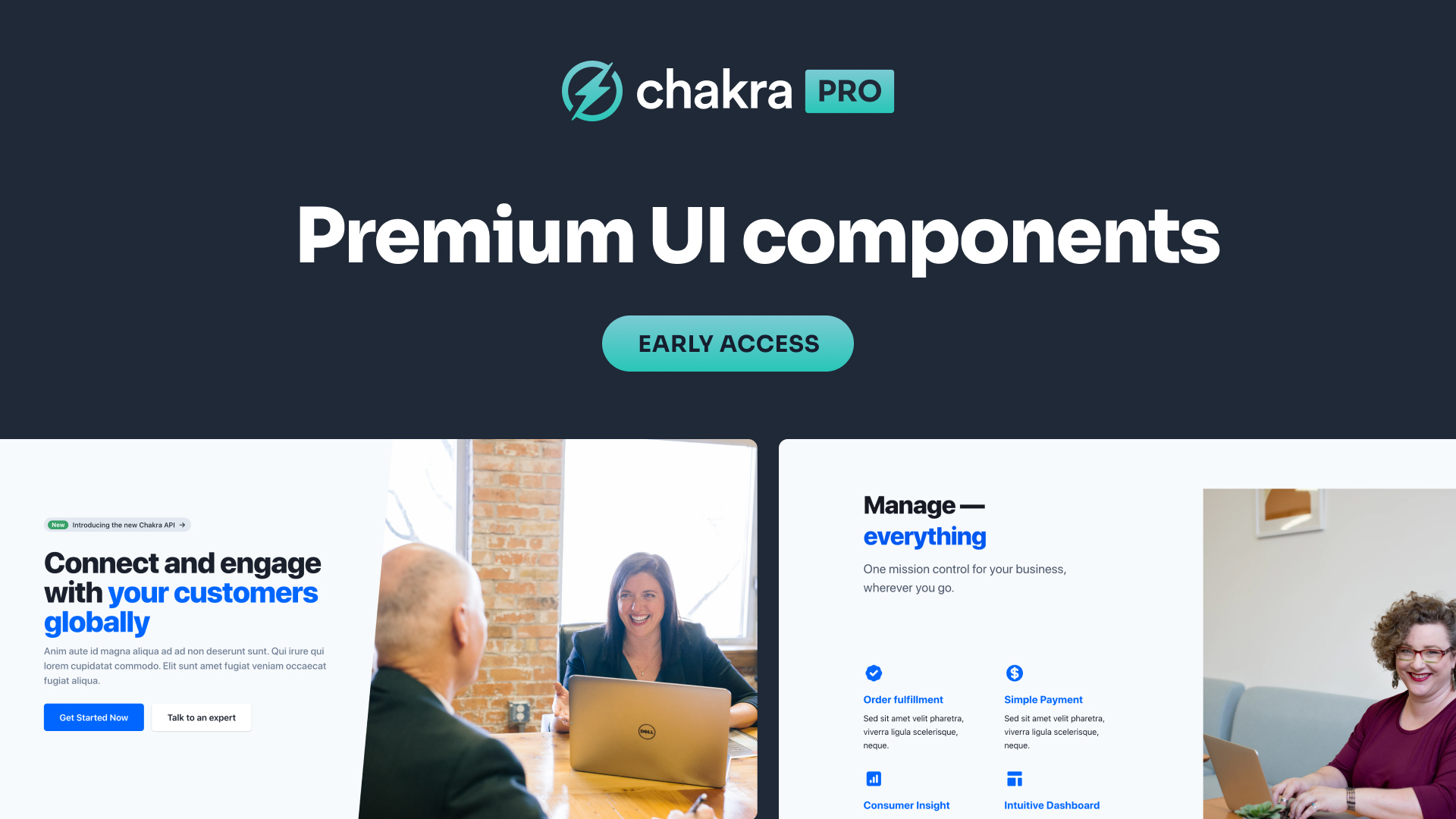 Download Chakra UI Pro user interface kit